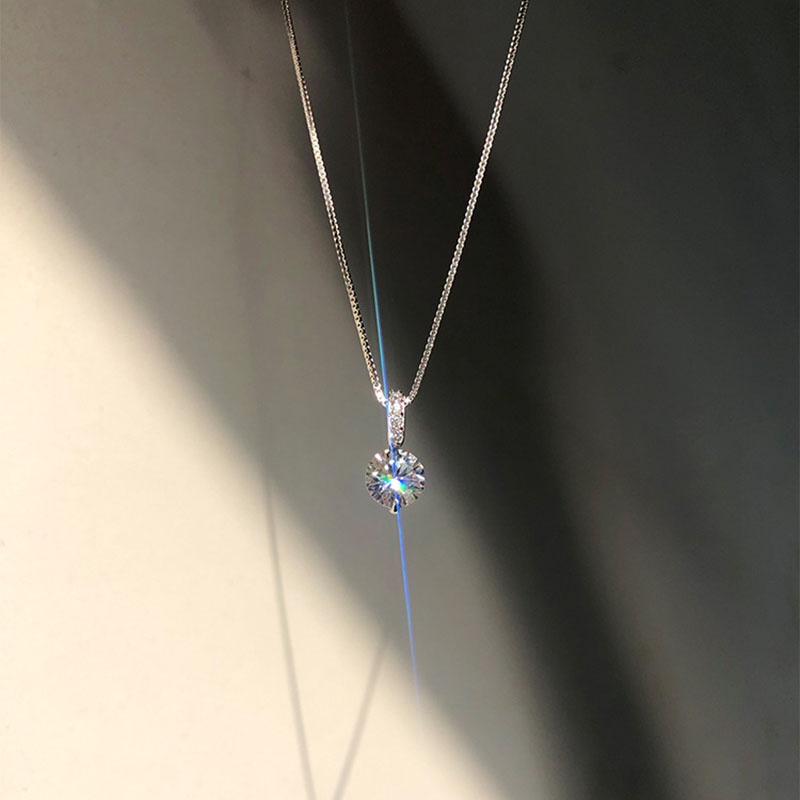 Vòng Cổ choker Màu Bạc Mặt Hình Bướm / Mặt Trăng Đính Đá Pha Lê Màu Sắc Tối Giản Cho Nữ