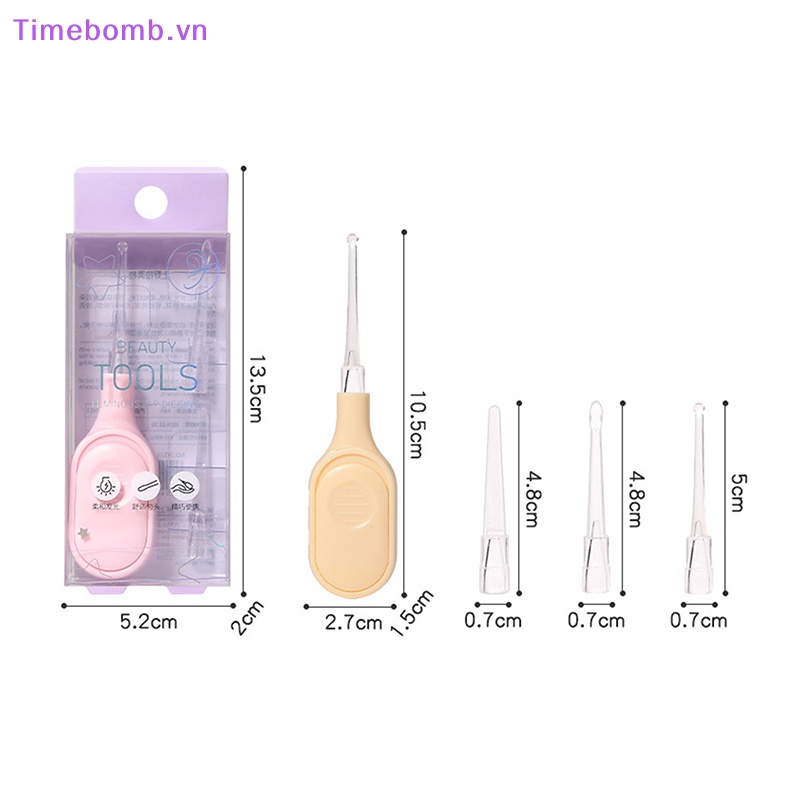 Dụng Cụ Lấy Ráy Tai / Chăm Sóc Tai Ánh Sáng Kiểu Mới # Muỗng Nhẹ Làm Sạch Tai Có Đèn Flash Phát Sáng