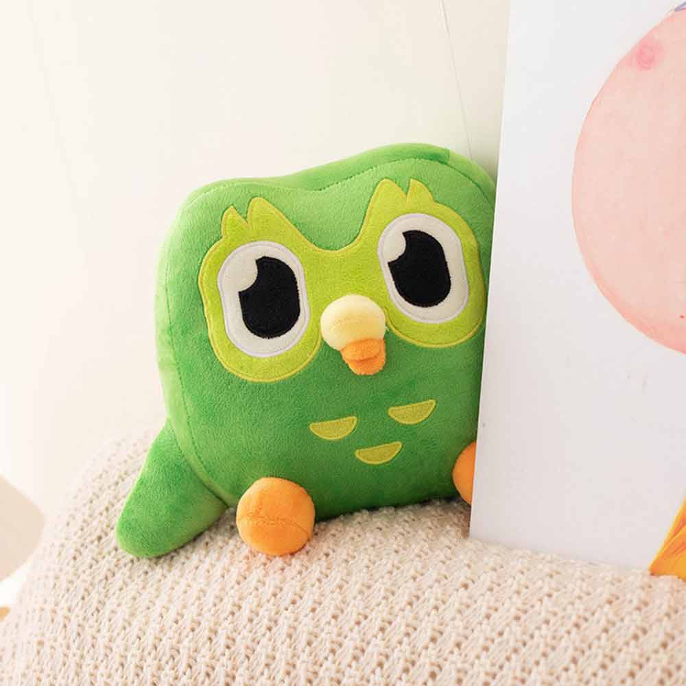 20cm Duolingo Plushie Duo 10 Year Anniversary Green Owl Gift For Kids Doll Plush Toy
