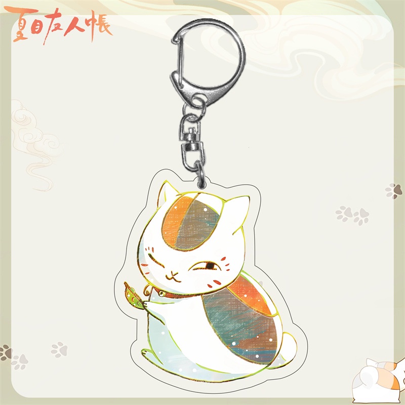 Sách Bạn Bè Của Natsme Mèo Sansan Hoạt Hình Ngoại Vi Hai Chiều Hoạt Hình Acrylic 2 Mặt Mặt Dây Chuyền Mặt Dây Chuyền Mó