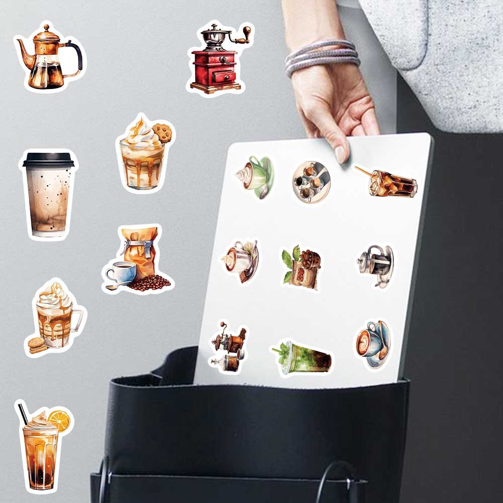 50 Miếng Dán Hoạt Hình Trang Trí Mũ Bảo Hiểm / Bút Chì