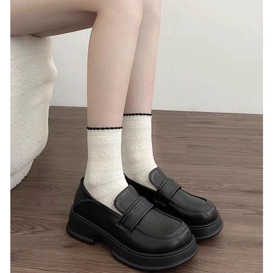 Vớ Ren Dài Trung Bình Đính Nơ Phong Cách lolita Nhật Bản Cho Nữ