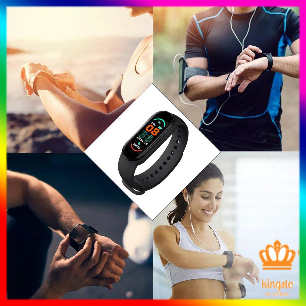 M6 Vòng đeo tay thông minh Đồng hồ thông minh Thể thao Theo dõi sức khỏe Máy đếm bước theo dõi nhịp tim Vòng đeo tay không dây