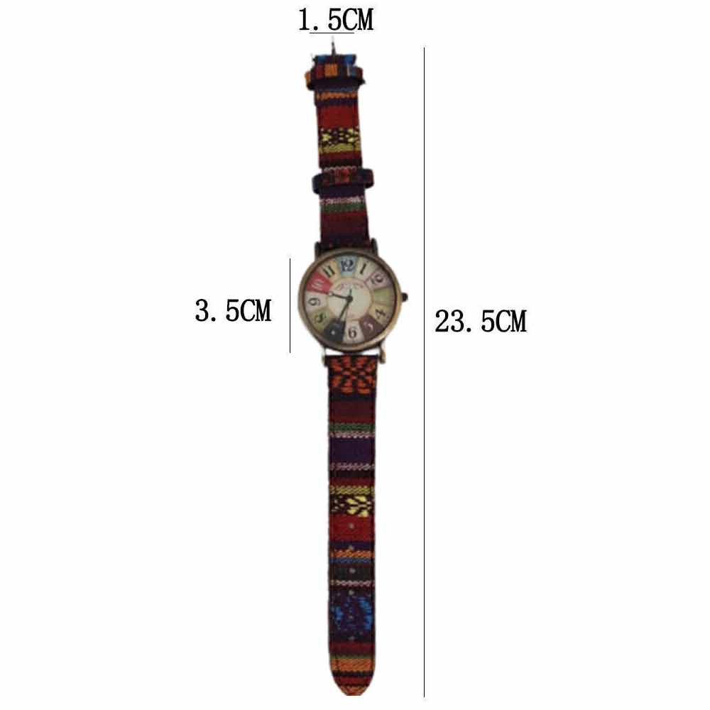 Vintage Watches with Rainbow Pattern Watches for Women with Multicolour Rainbow Pattern Vintage Watches for Her teiph