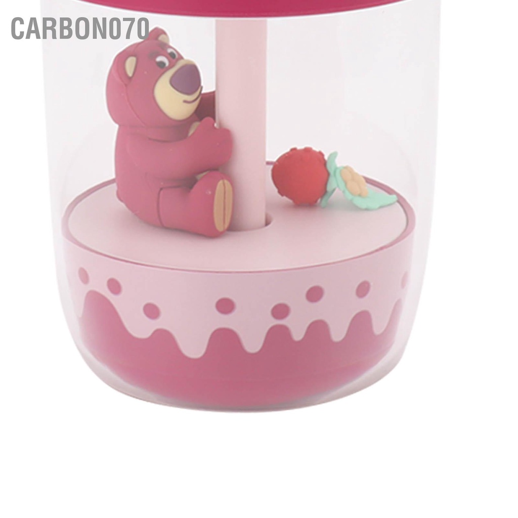 Carbon070 Máy tạo độ ẩm phun sương siêu âm Gấu dễ thương Im lặng An toàn không khí nhỏ cho phòng ngủ Văn tại nhà 300ml