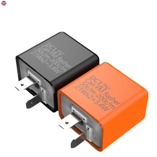 Đèn báo nguồn cung cấp xe máy Flasher DC12V Phụ kiện xe máy Rơ-le xe điện Đèn LED báo rẽ màu cam màu đen Bộ điều khiển tín hiệu rẽ Đèn báo rẽ LED Tín hiệu rẽ