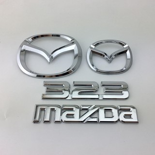 Logo dán trang trí xe hơi mazda 323 323 đẹp mắt