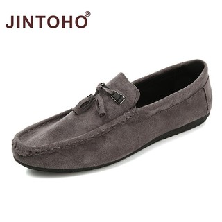 Jintoho Giày Lười Da Lộn Thời Trang Cho Nam