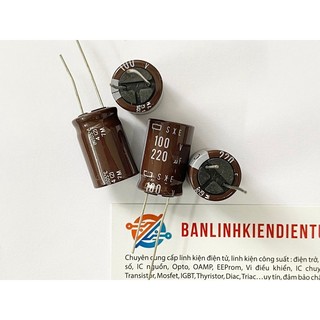 Tụ hoá sxe 220uf 100v 105 độ 16x25mm