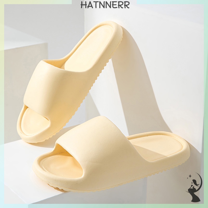 Dép Đi Trong Nhà Đế Dày Màu Trơn Chống Trượt Thoáng Khí Dành Cho Cặp Đôi fhs