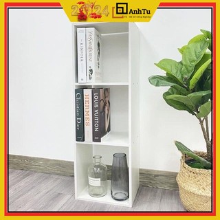 Kệ gỗ tổ ong 3 tầng, kệ sách tổ ong sang trọng, hiện đại, gọn gàng chất gỗ MDF dày 12mm dễ lắp ráp