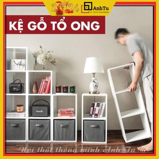 [FREE SHIP] [MUA 1 TẶNG 1] Kệ gỗ tổ ong đa năng, dùng để trang trí, để đồ, treo tường kích thước đa dạng