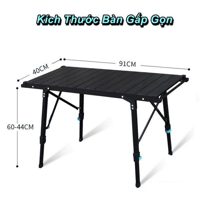 🎁  Bàn Nướng BBQ Nâng Hạ Xếp Gọn Cắm Trại Ngoài Trời IGT CAMPING TABLE Cao Cấp 🎁