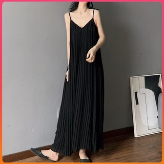 Đầm Chiffon Xếp Ly Dáng Rộng Thời Trang Mùa Hè Cho Nữ Có Size Lớn