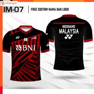2024 Thoáng Khí Hoàn Toàn Mới Là Áo thun thi đấu 3D số Nick yonex (số tên tùy chỉnh miễn phí) (Tên tùy chỉnh + Số tùy chỉnh)