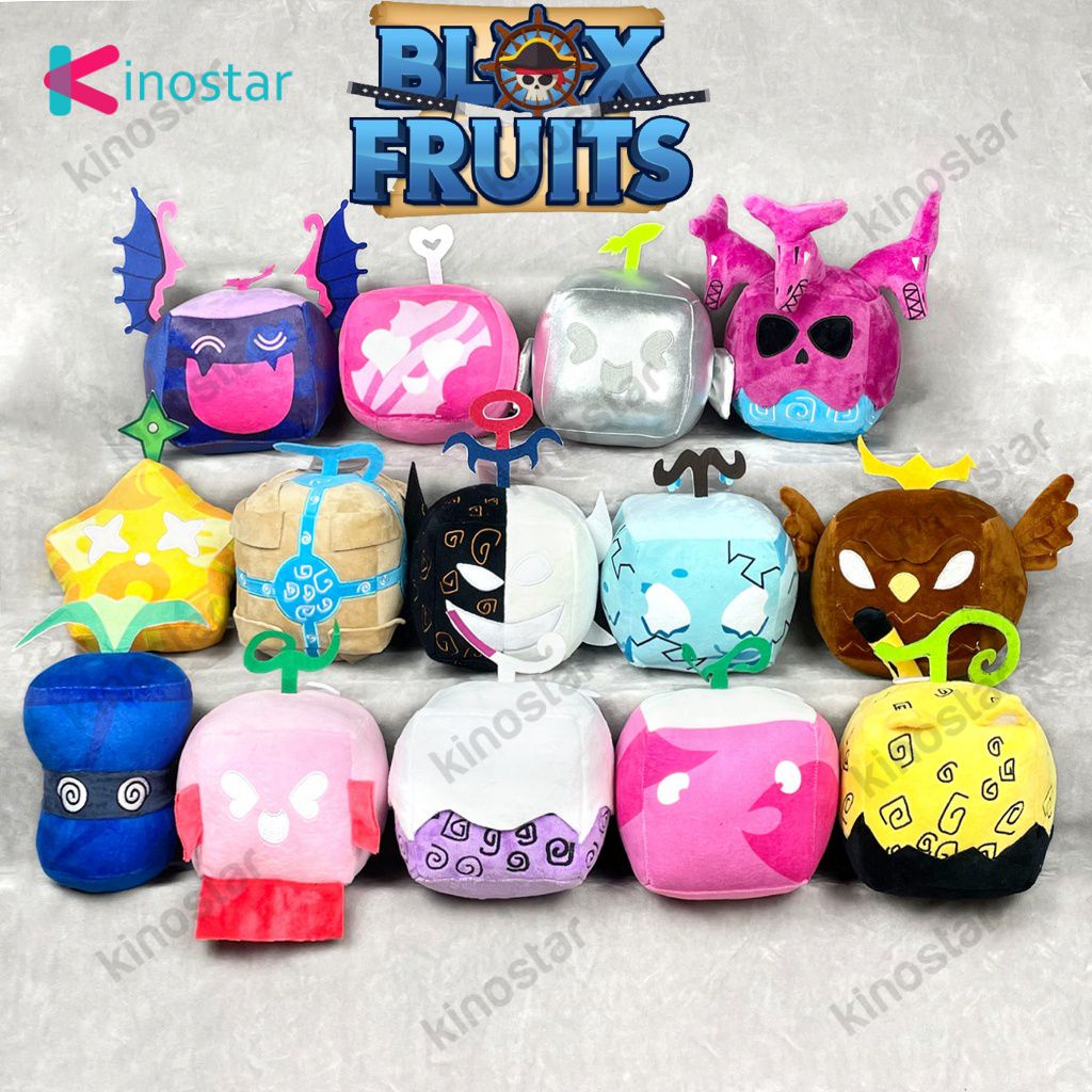 🌠Blox Fruits🌠Gấu Bông Blox Fruits Game Hộp Đồ Chơi Nhồi Bông Mềm Mại Hình Trái Cây roblox Dễ Thương 
