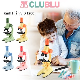  -CLUBLU- Kính Hiển Vi Sinh Học X1200 Quang Học Đồ Chơi Thực Nghiệm Khoa Học Trường Học Gia Đình 