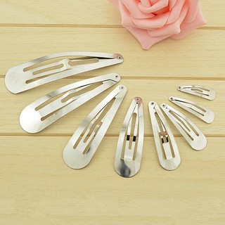 Combo 10 chiếc phôi kẹp tóc hình giọt nước, kẹp lá, kẹp tóc len làm đồ handmade
