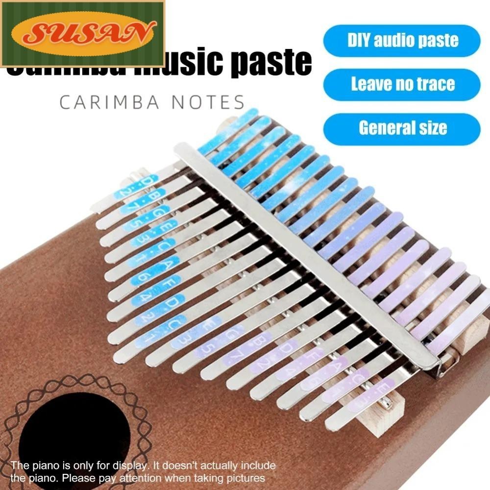 Nhãn Dán Âm Thanh Đàn Kalimba 21 Phím Nhiều Màu Sắc Cho Người Mới Bắt