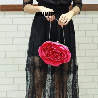 UUMIR Túi Xách Đeo Vai Vải Lụa Hình Bông Hoa Xinh Xắn Dự Tiệc Cưới