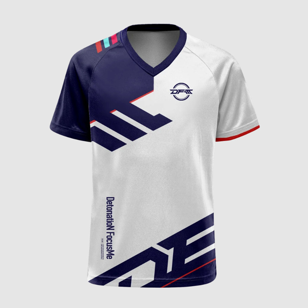 Dfm 2025 PRO JERSEY VALORANT DIV. Áo thun trò chơi thể thao điện tử DetonatioN FocusMe, 2025 Mới nhấ