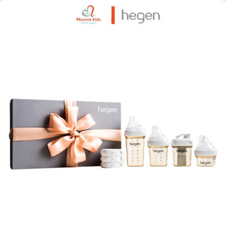 Bộ quà tặng bình sữa Hegen PPSU Essentials Stater Kit cho bé sơ sinh - Monnie Kids