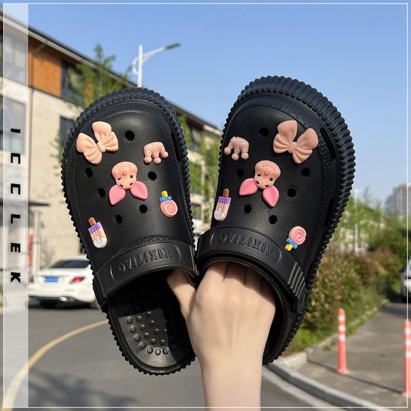 ICCLEK dép cross dép sandal nữ dép bánh mì nữ Thoải mái B91H0ZS 35Z230831