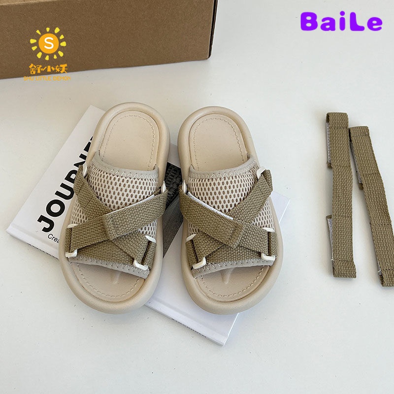 Dép Sandal Đế Mềm Phong Cách Hàn Quốc Thời Trang Xuân Hè Cho Bé Trai Và Bé Gái