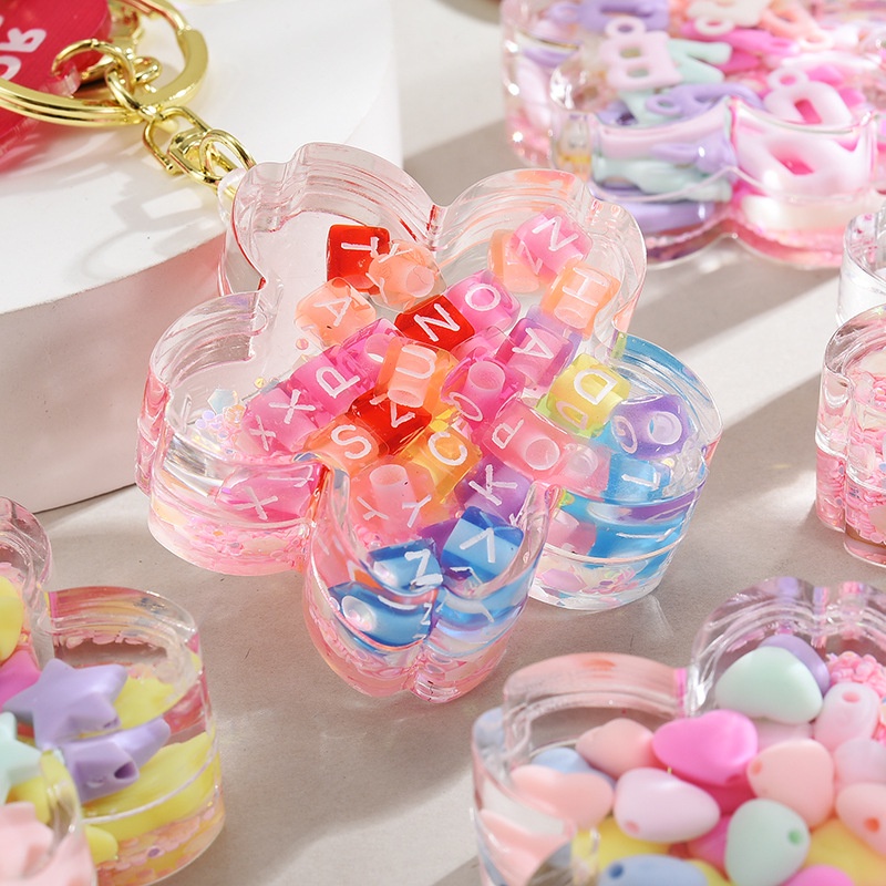 Maca Móc Khóa acrylic Hình Hoa Anh Đào Xinh Xắn