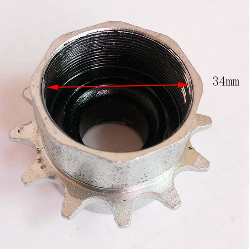 1 Líp Xe Đạp Leo Núi Tốc Độ Đơn 12 Răng Màu Bạc