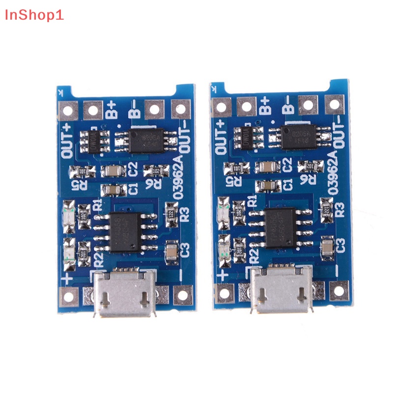 Bộ 2 Bảng Mạch Sạc 5v micro usb 1a 18650 lithium