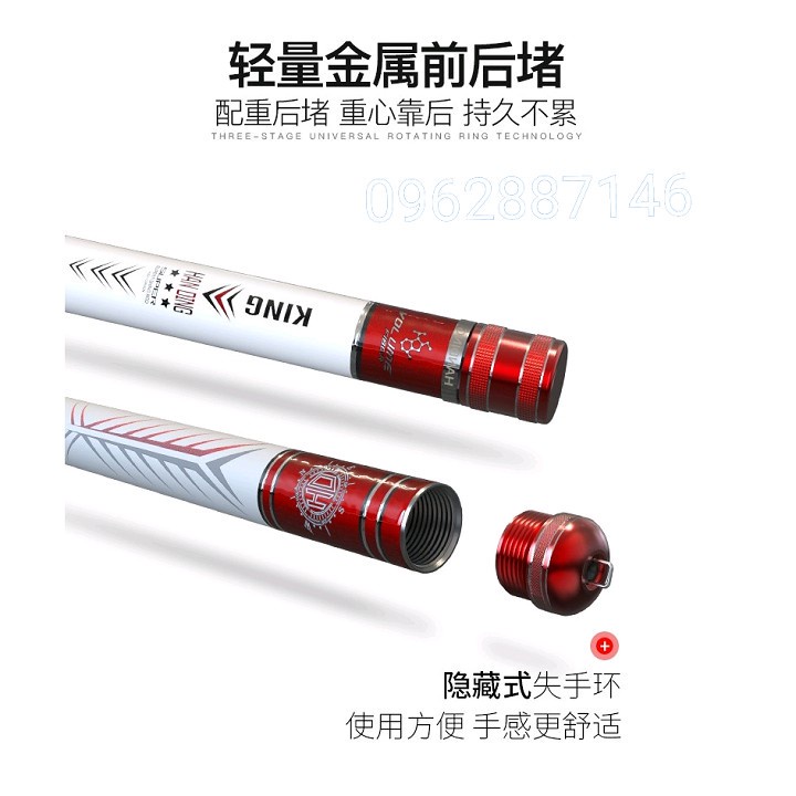 Cần câu tay điếu vương HANDING Điếu Vương 5h carbon 8 lớp chính hãng cao cấp câu đài đơn AnhNamFishing