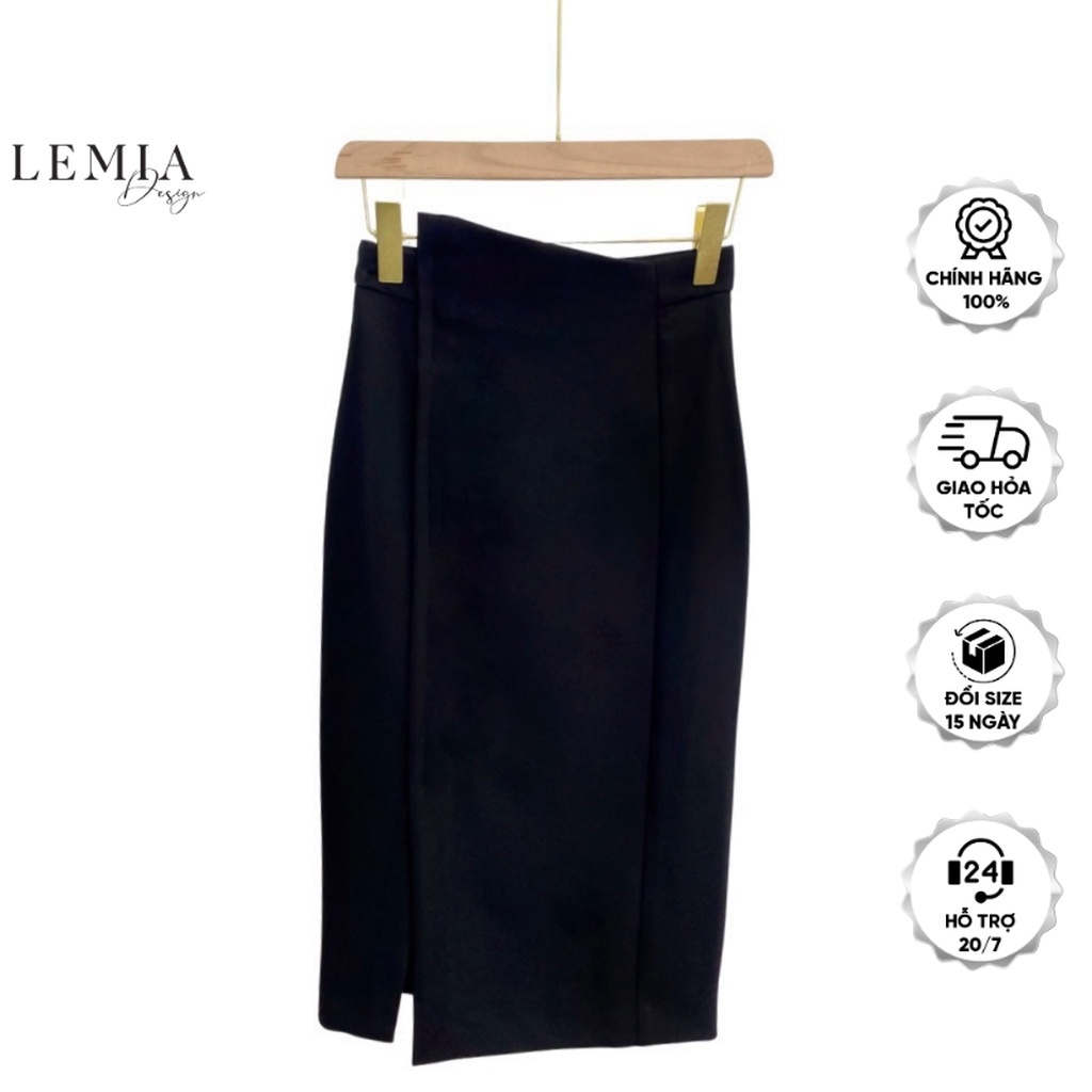 Chân Váy Bút Chì Vạt Lệch Dáng Công Sở Thanh Lịch By LEMIA Design - 21Z033