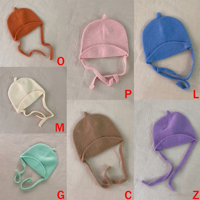 Mũ cotton Dệt Kim Bảo Vệ Tai Chống Gió Cho Bé Trai Và Gái