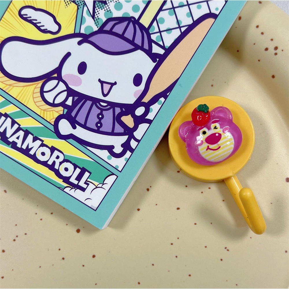 SANRIO ✨Sanriooo✨Móc Dán Tường Không Cần Khoan Họa Tiết Gấu Hoạt Hình Cho Học Sinh