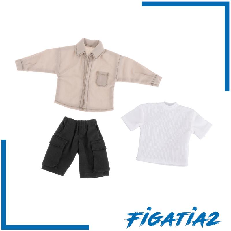 Bộ Áo Thun + Quần Dài mini Siêu Bền Cho Búp Bê 6 "Tỷ Lệ 1: 12