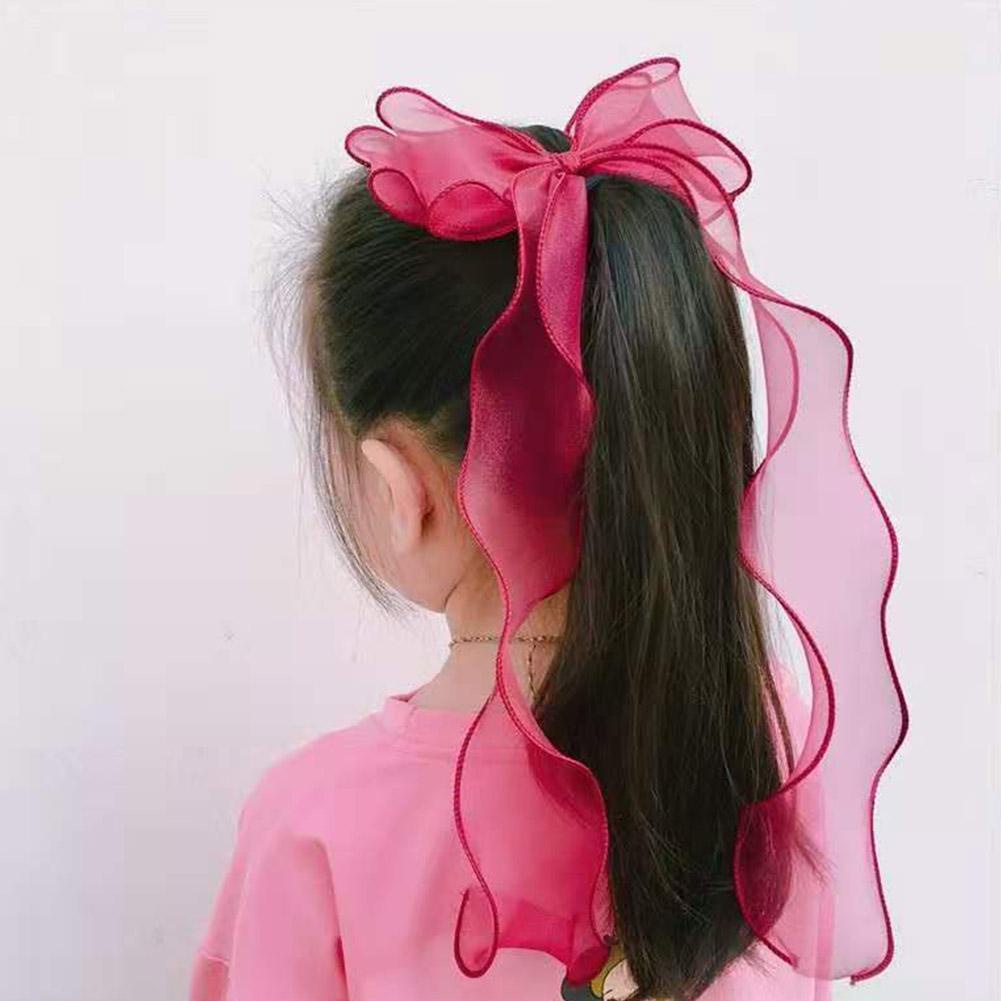 Kẹp Tóc Nơ Ruy Băng Dễ Thương Cho Bé Gái v8u7
