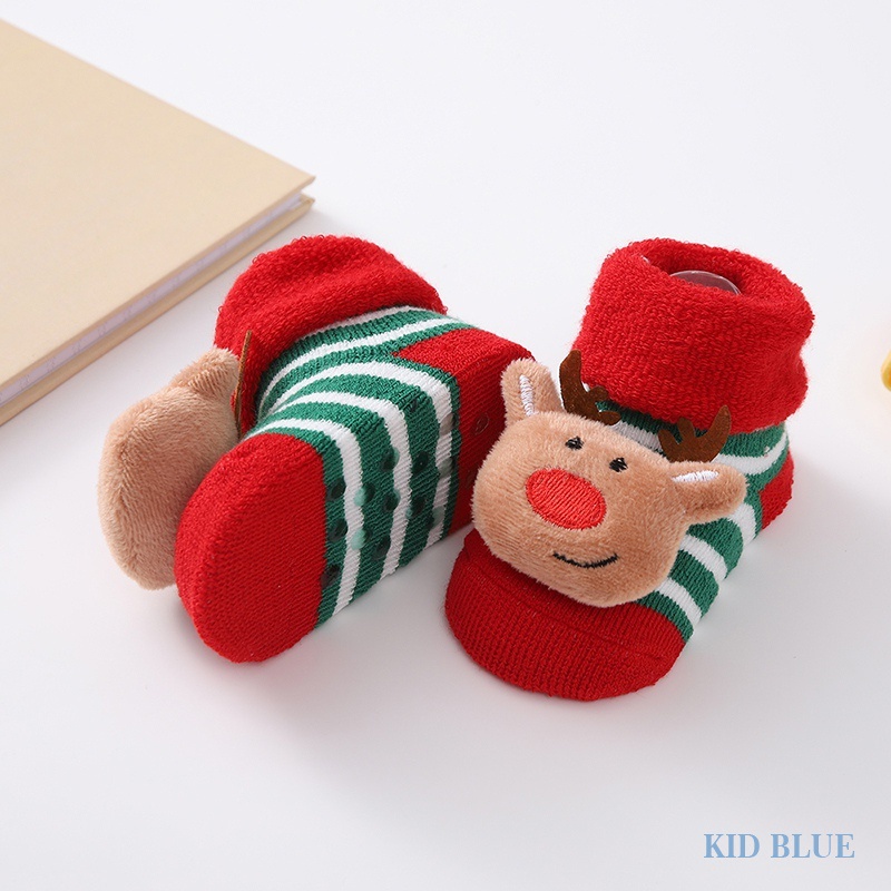 Vớ cotton Mềm Thân Thiện Với Da Họa Tiết Giáng Sinh Dễ Thương Thoải Mái Cho Trẻ Em