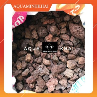 Đá nham thạch đỏ (Vật liệu lọc bể cá, trải nền chậu cây, trang trí terrarium) 1kg