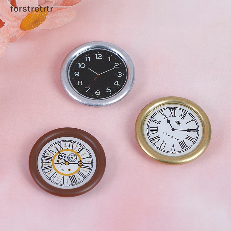 Forstretrtr Đồng Hồ Treo Tường Tỉ Lệ 1: 12 Trang Trí Nhà Búp Bê