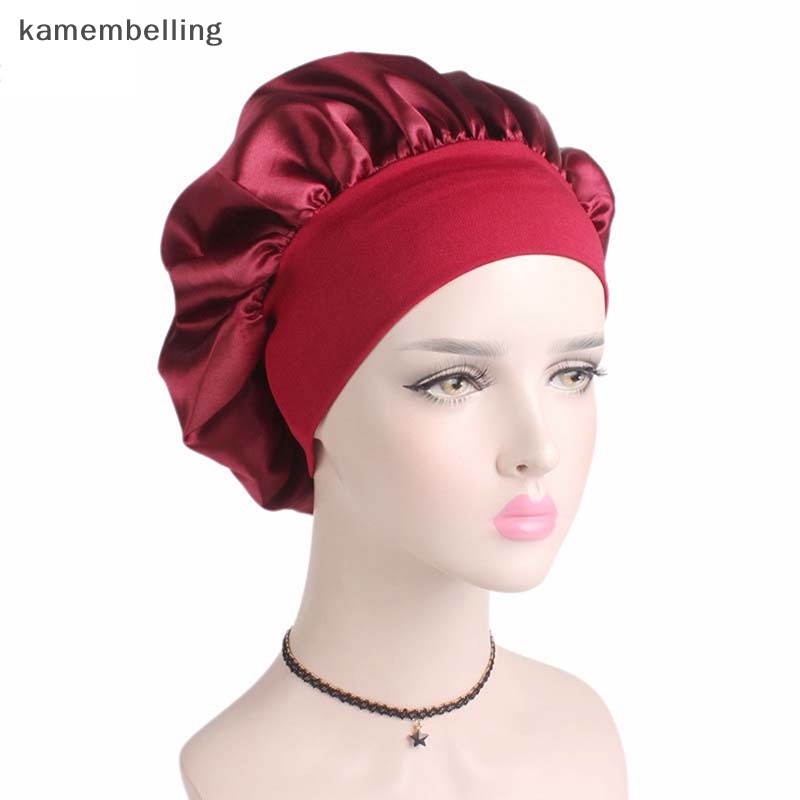 Kamembelling Mũ Trùm Tóc Khi Ngủ Màu Trơn Tiện Dụng
