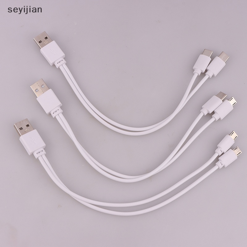 1 Dây Cáp Sạc Chuyển Đổi 2 Trong 1 Từ Đầu Cắm usb Sang micro usb / type-c Cho Điện Thoại android / Máy Tính Bảng