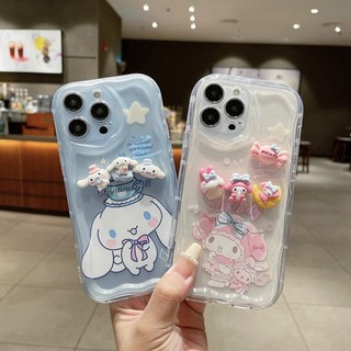 Ốp điện thoại POCO C71 X7 C75 C61 F6 X6 M6 F5 Pro C65 F3 X5 X4 Pro X3 NFC M3 Xiaomi 14T 13T 12T Pro 11T 12 11 Lite Sanrio 3D My Melody Cinnamoroll Cream Curve Phone Cases