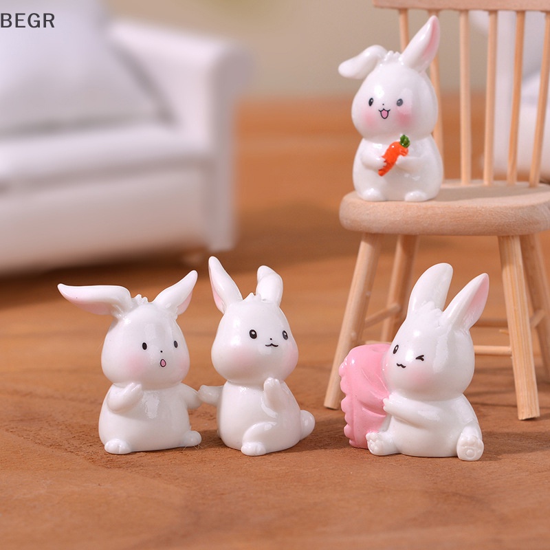 1 Tượng Thỏ Cà Rốt mini Trang Trí Tiểu Cảnh vn