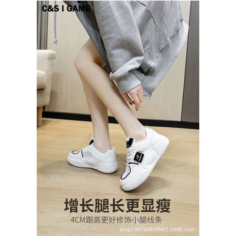 C＆S  Giày thể thao giày nữ giày bánh mì nữ đế cao 2023 Siêu Mềm Xinh Xắn FYD2390QHX 37Z230912