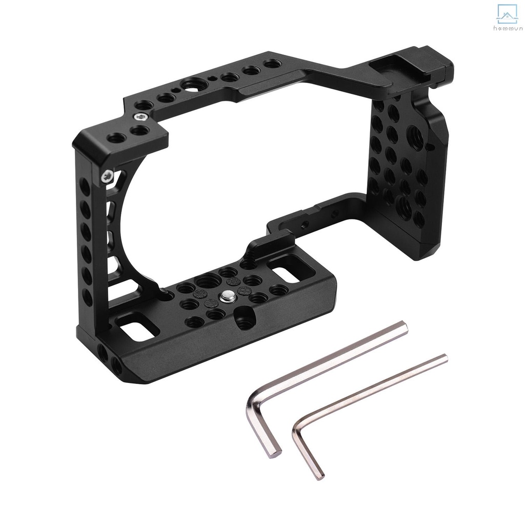 Khung Gắn camera Bằng Hợp Kim Nhôm Có Lỗ Thoát Khí 1 / 4 3 / 8 Thay Thế Cho a6000 / a6100 / a6300 / a6400 / a6500 #homevn