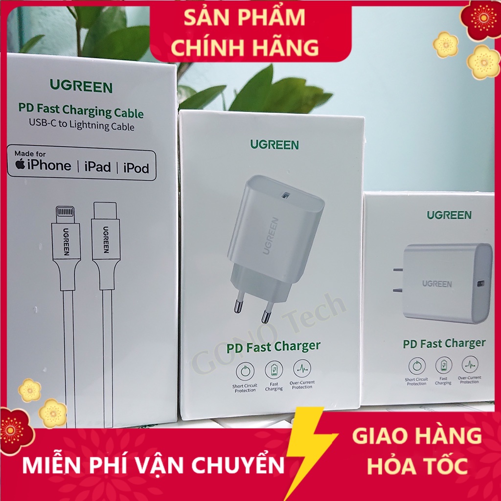Cốc sạc nhanh PD 20W UGREEN CD137 Type-C | Củ cáp sạc UGREEN60449 60450 cho  / Samsung / Xiaomi / Oppo / Vivo TTSHOP720
