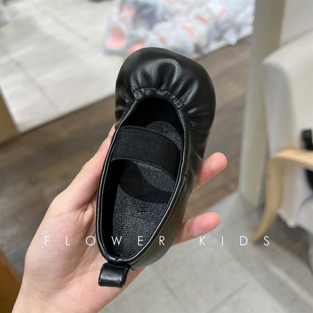 Giày Công Chúa Mũi Vuông Bằng Da Co Giãn Phong Cách Hàn Quốc Cổ Điển Mùa Xuân Hè Dành Cho Bé Gái 5