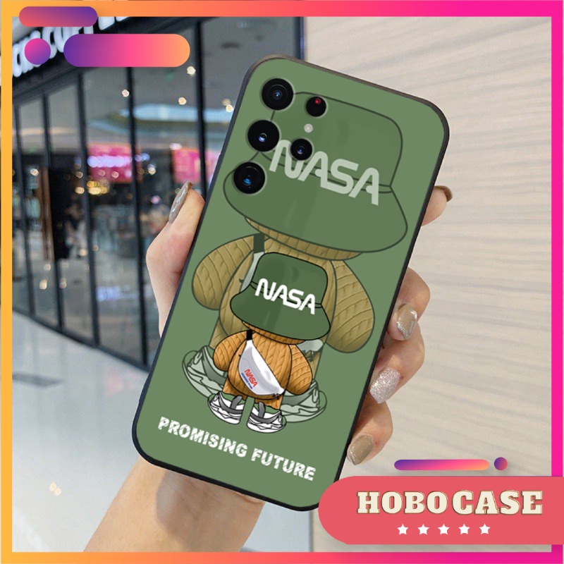 Ốp lưng Samsung Galaxy S22 Ultra, S23 Ultra cạnh viền vuông, có bảo vệ camera in hình NASA