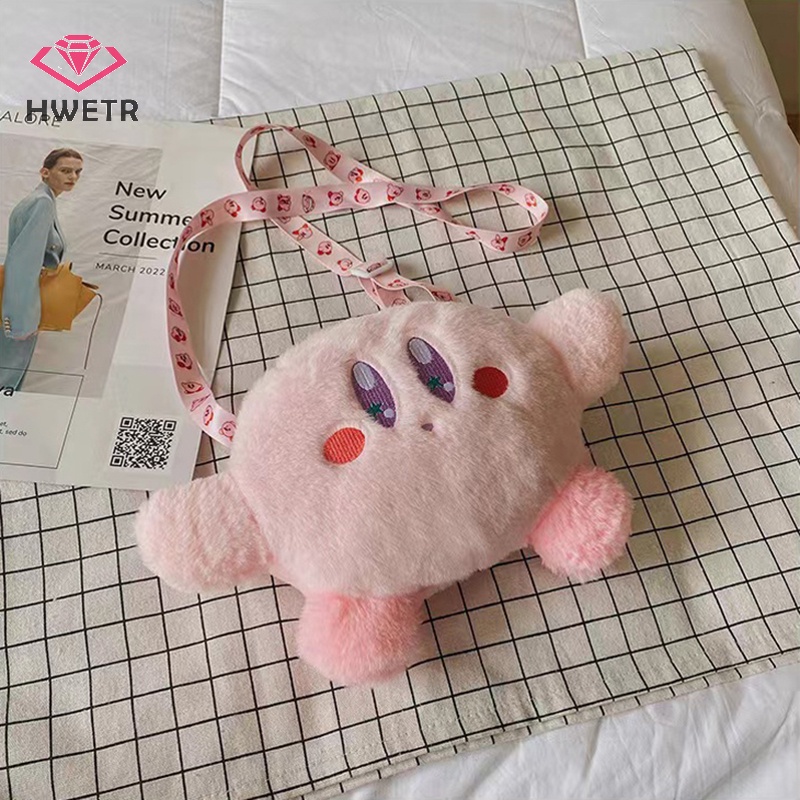 Túi Đeo Chéo Hình Ngôi Sao kirby Nhồi Bông Đáng Yêu Đựng Điện Thoại / Tiền Xu Cho Nữ Mới